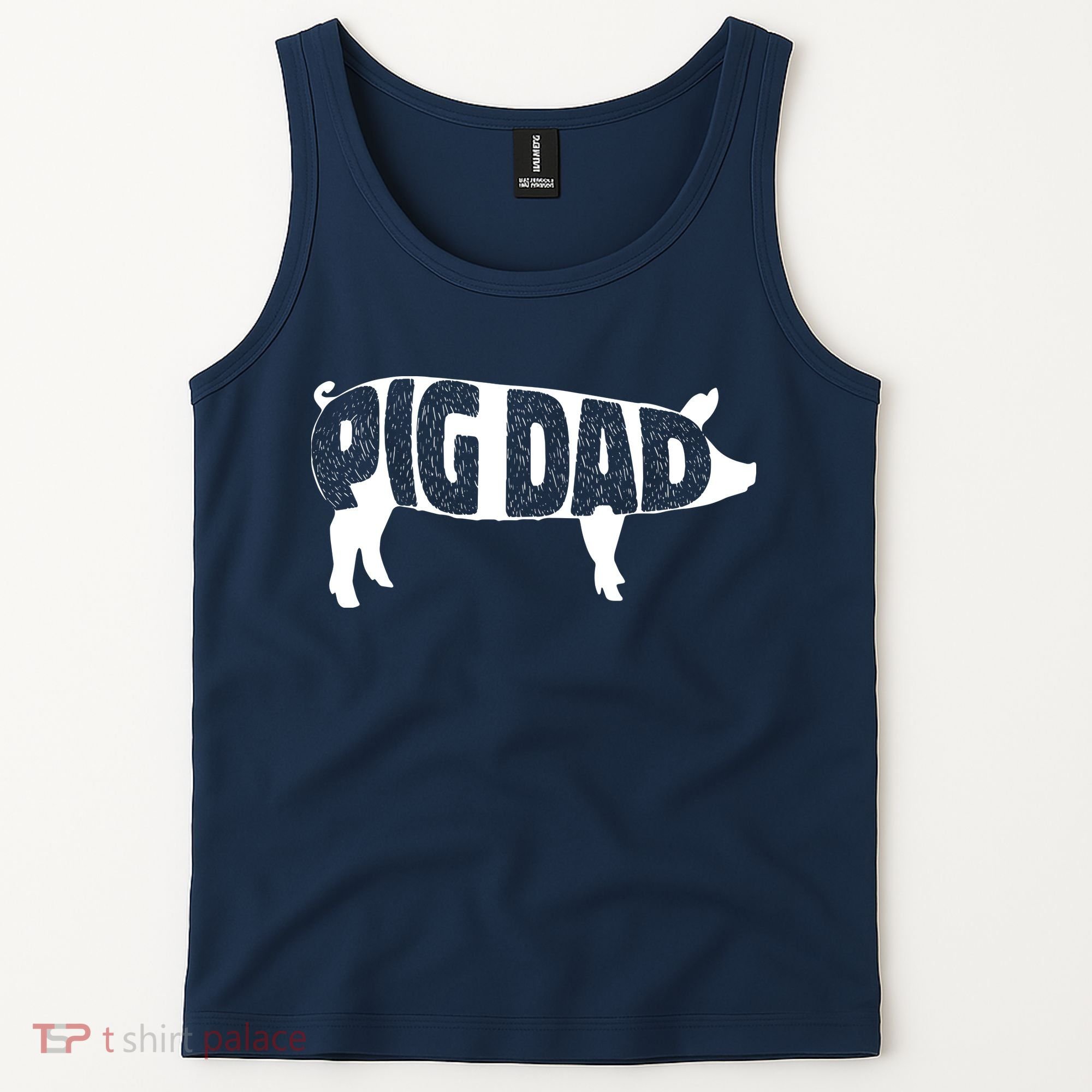 Pig Dad Pig Lover Owner Ranch Farmer Fathers Day Tank Top