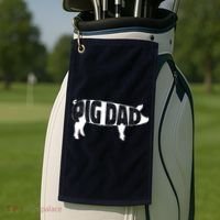 Pig Dad Pig Lover Owner Ranch Farmer Fathers Day Golf Towel thumb 2