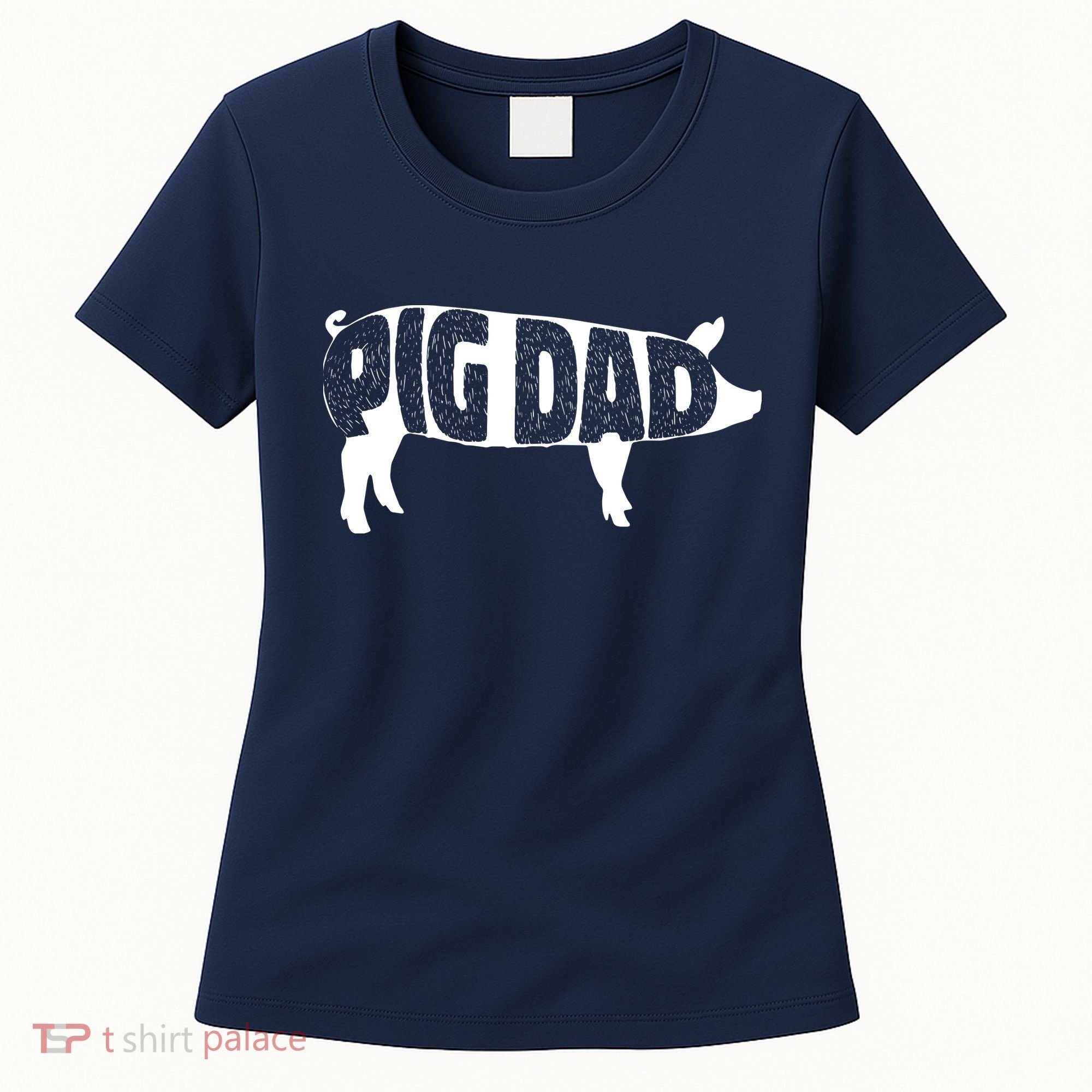 Pig Dad Pig Lover Owner Ranch Farmer Fathers Day Women's T-Shirt