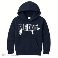 Pig Dad Pig Lover Owner Ranch Farmer Fathers Day Kids Hoodie thumb 0