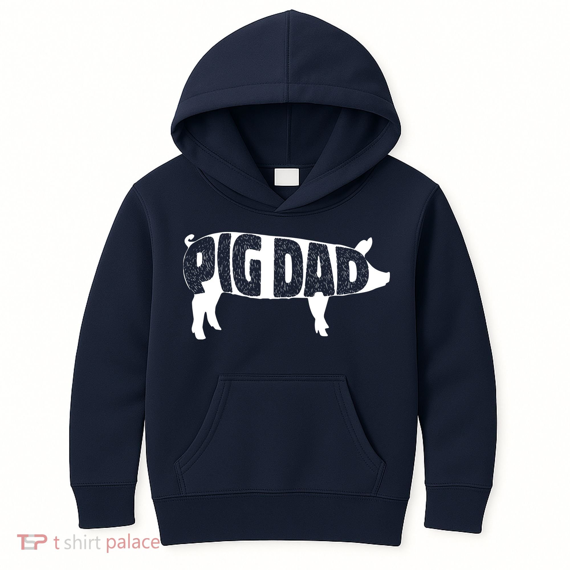 Pig Dad Pig Lover Owner Ranch Farmer Fathers Day Kids Hoodie