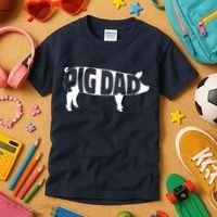 Pig Dad Pig Lover Owner Ranch Farmer Fathers Day Kids T-Shirt thumb 3