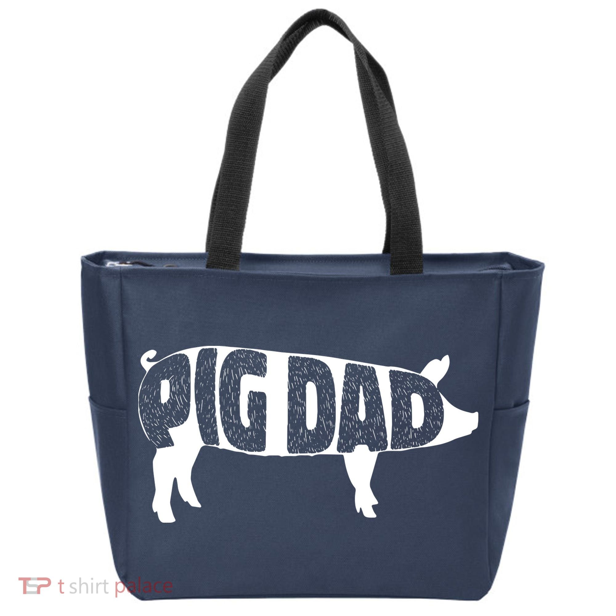 Pig Dad Pig Lover Owner Ranch Farmer Fathers Day Tote Bag