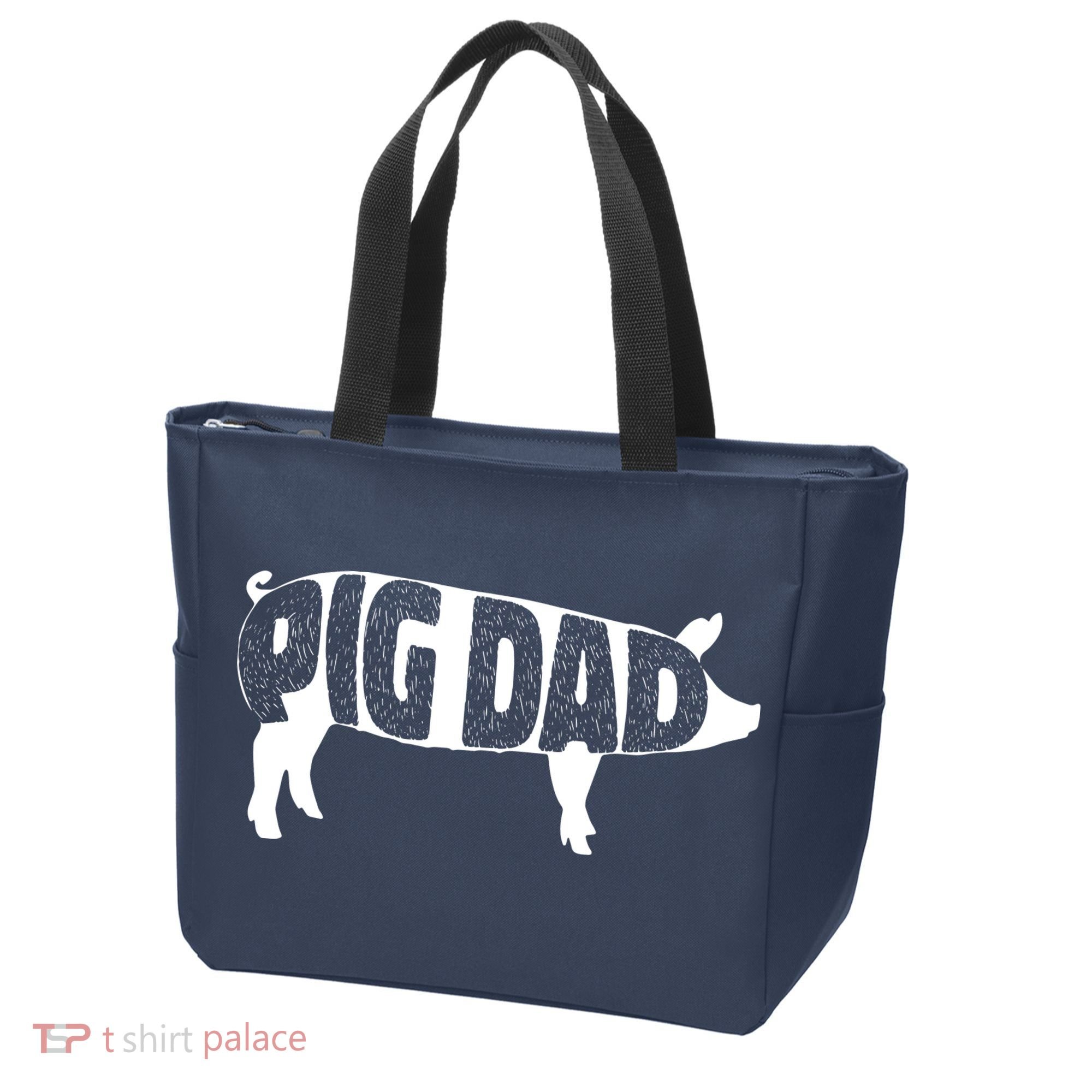 Pig Dad Pig Lover Owner Ranch Farmer Fathers Day Tote Bag
