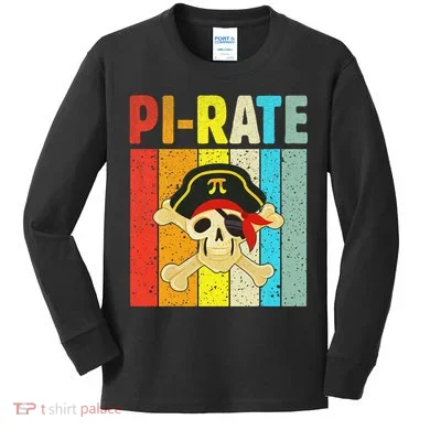 Pi-Rate Day Kids Long Sleeve Shirt