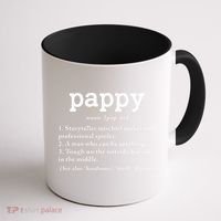 Pappy Definition Papa Grandpa Fathers Day Present Coffee Mug thumb 1