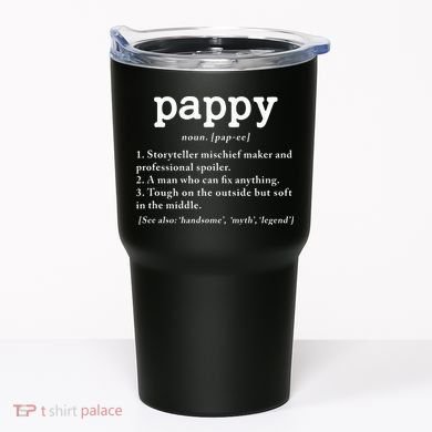 Pappy Definition Papa Grandpa Fathers Day Present Tumbler
