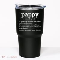 Pappy Definition Papa Grandpa Fathers Day Present Tumbler thumb 0
