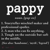 Pappy Definition Papa Grandpa Fathers Day Present Tumbler thumb 3