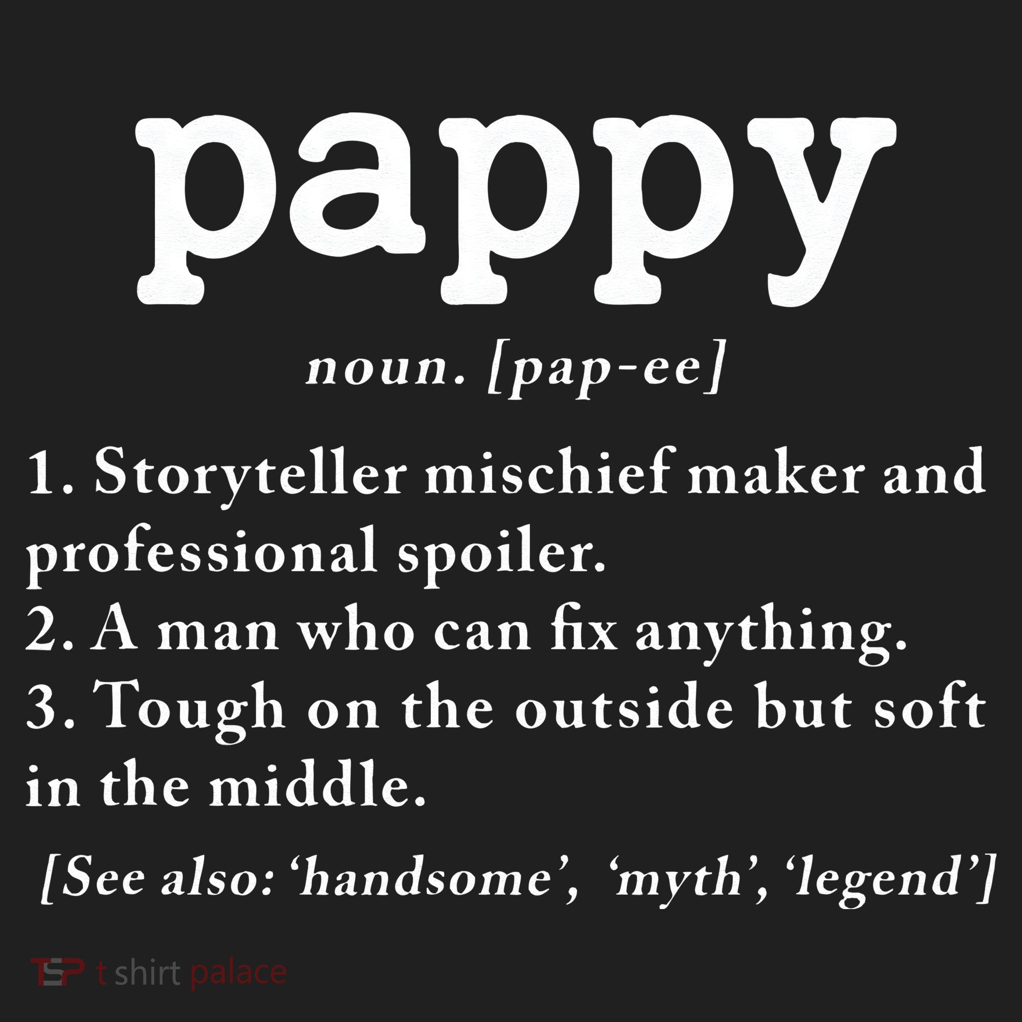 Pappy Definition Papa Grandpa Fathers Day Present Hat