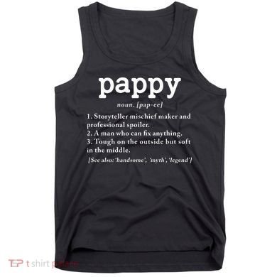 Pappy Definition Papa Grandpa Fathers Day Present Tank Top