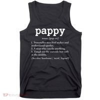 Pappy Definition Papa Grandpa Fathers Day Present Tank Top thumb 0