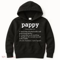 Pappy Definition Papa Grandpa Fathers Day Present Kids Hoodie thumb 0