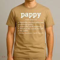 Pappy Definition Papa Grandpa Fathers Day Present T-Shirt thumb 3
