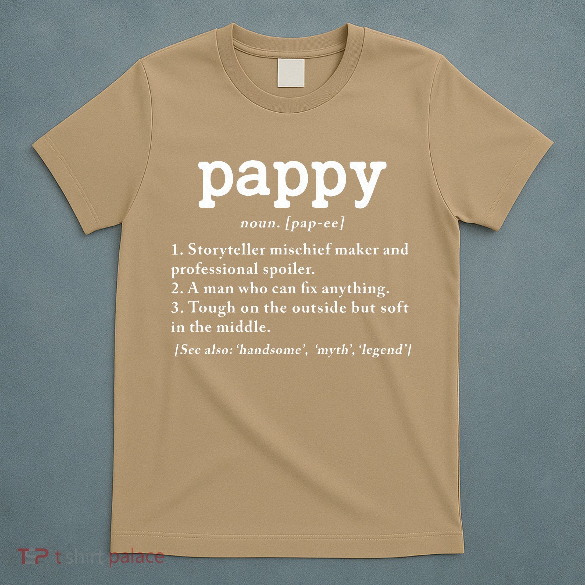 Pappy Definition Papa Grandpa Fathers Day Present T-Shirt