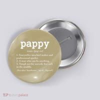 Pappy Definition Papa Grandpa Fathers Day Present Button thumb 0