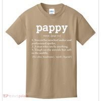 Pappy Definition Papa Grandpa Fathers Day Present Kids T-Shirt thumb 0