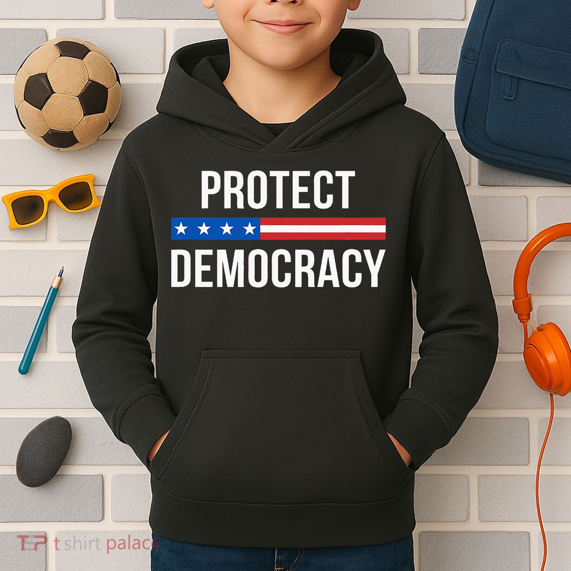 Protect Democracy Kids Hoodie