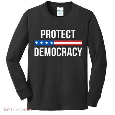 Protect Democracy Kids Long Sleeve Shirt