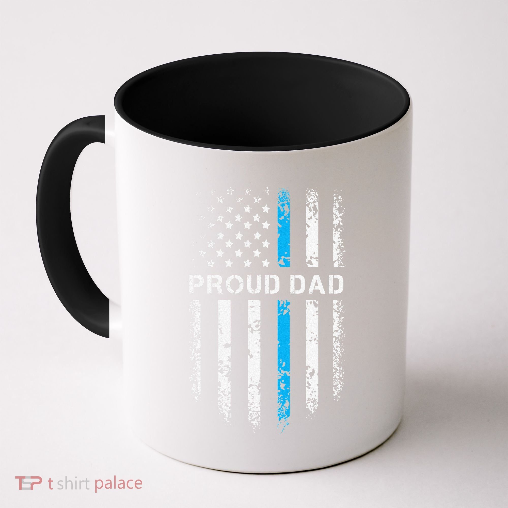 Proud Dad Patriotic Law Enforcement Supporter Police Officer Coffee Mug