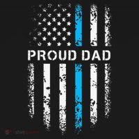 Proud Dad Patriotic Law Enforcement Supporter Police Officer Tank Top thumb 6