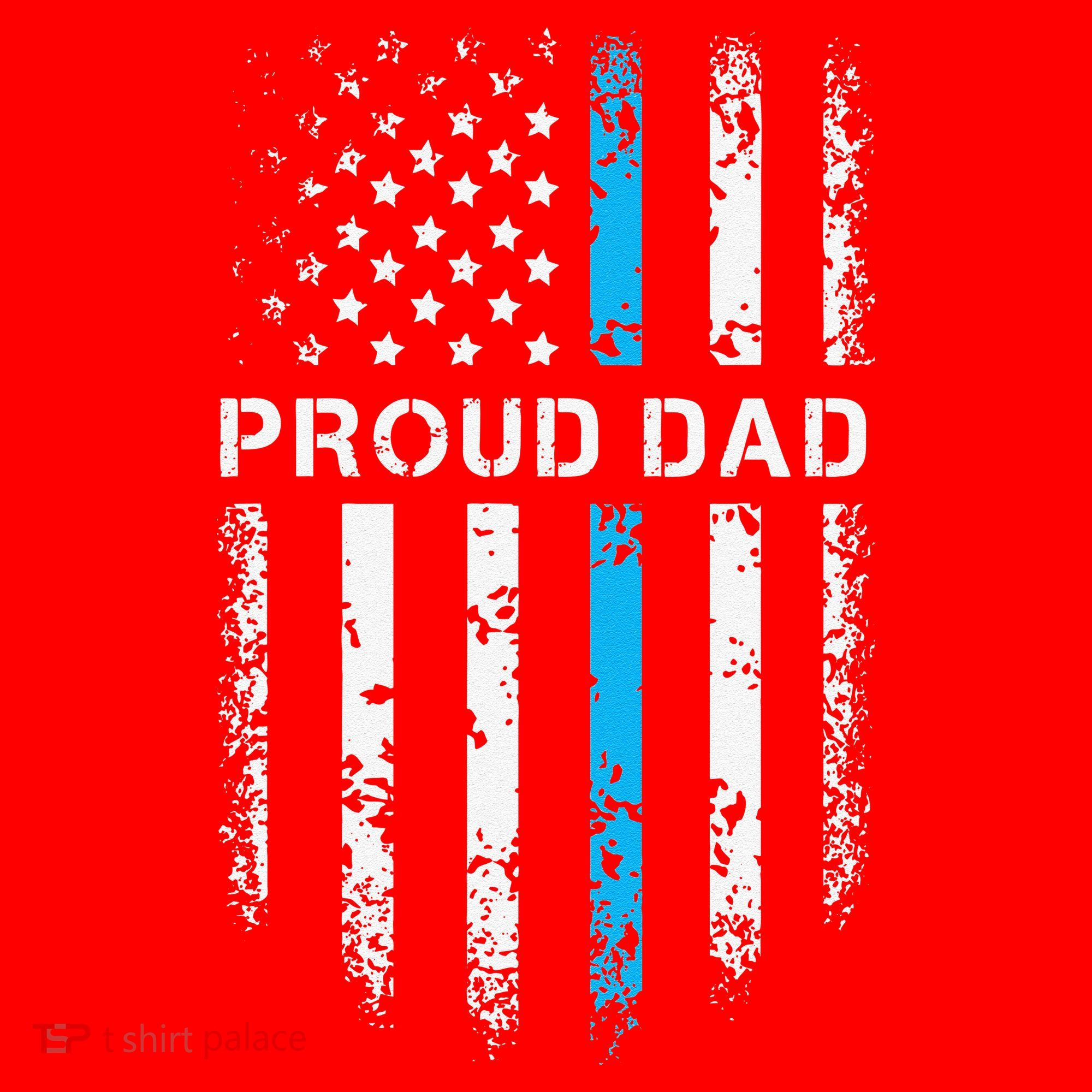 Proud Dad Patriotic Law Enforcement Supporter Police Officer Santa Hat