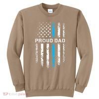 Proud Dad Patriotic Law Enforcement Supporter Police Officer Sweatshirt thumb 0