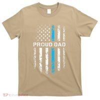 Proud Dad Patriotic Law Enforcement Supporter Police Officer T-Shirt thumb 0