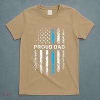 Proud Dad Patriotic Law Enforcement Supporter Police Officer T-Shirt thumb 5
