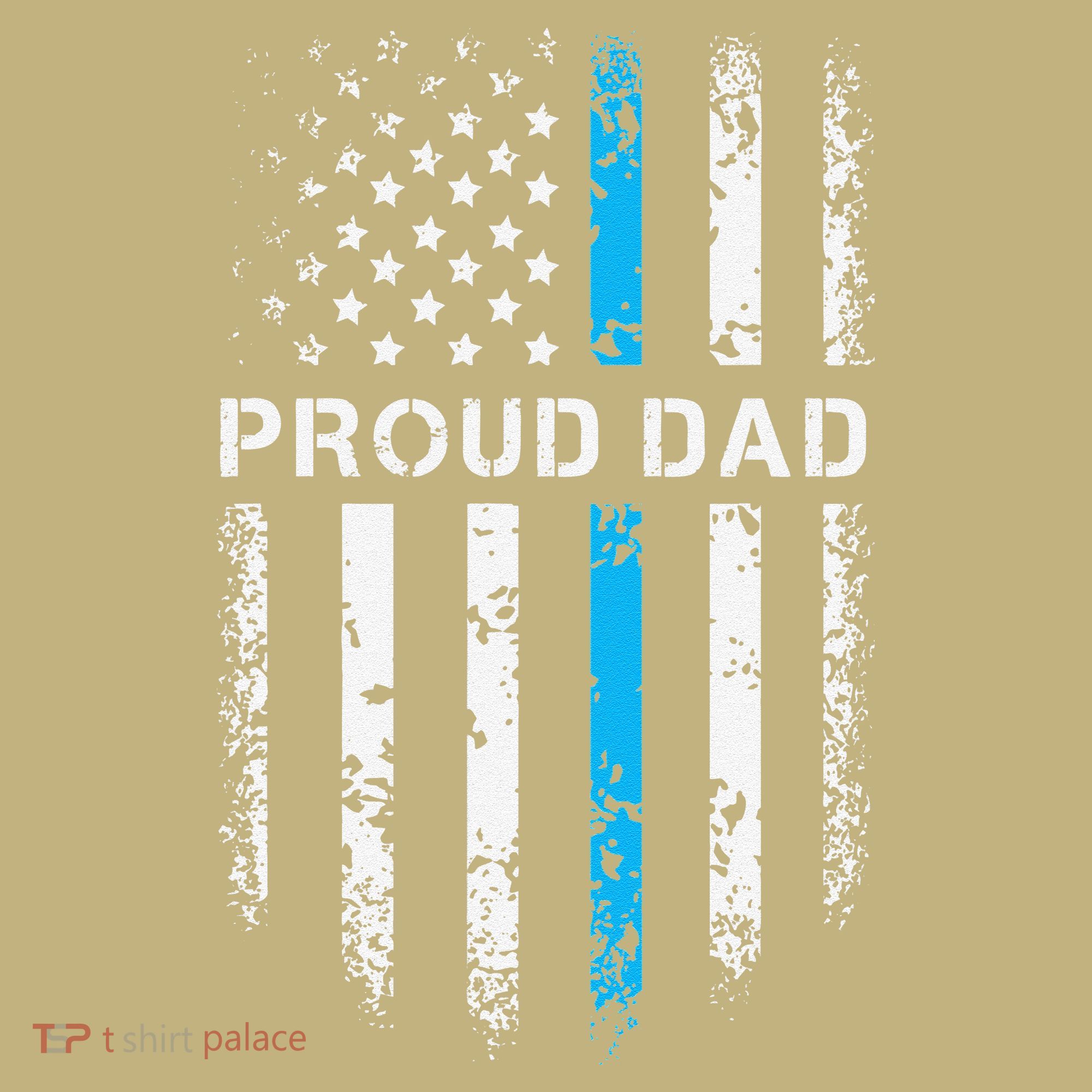 Proud Dad Patriotic Law Enforcement Supporter Police Officer Polo