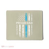 Proud Dad Patriotic Law Enforcement Supporter Police Officer Mousepad thumb 0