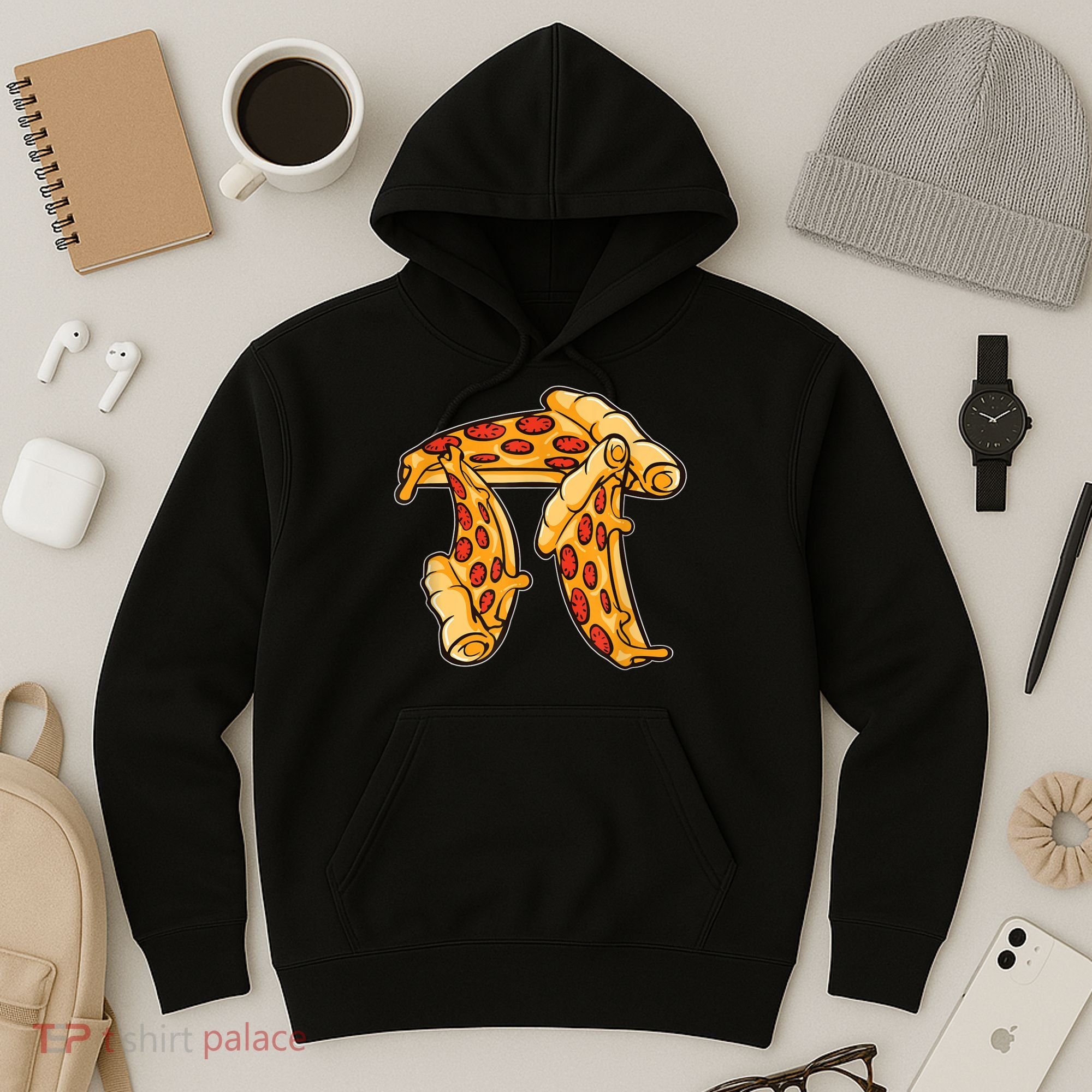 Pi Day Pizza Pi Funny Math Food Hoodie