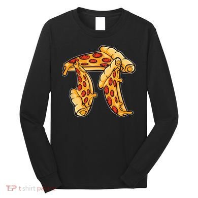 Pi Day Pizza Pi Funny Math Food Long Sleeve Shirt