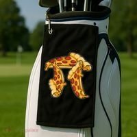 Pi Day Pizza Pi Funny Math Food Golf Towel thumb 2