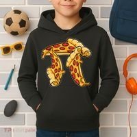 Pi Day Pizza Pi Funny Math Food Kids Hoodie thumb 2