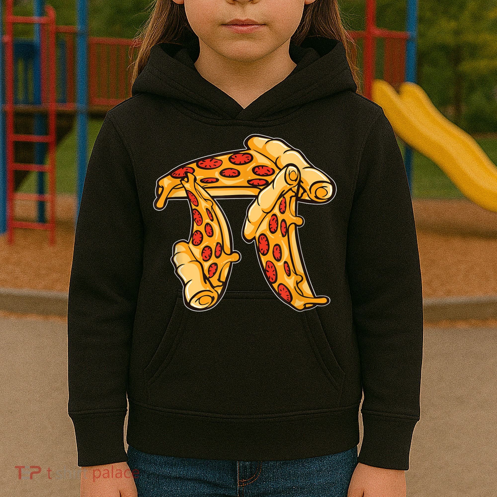 Pi Day Pizza Pi Funny Math Food Kids Hoodie