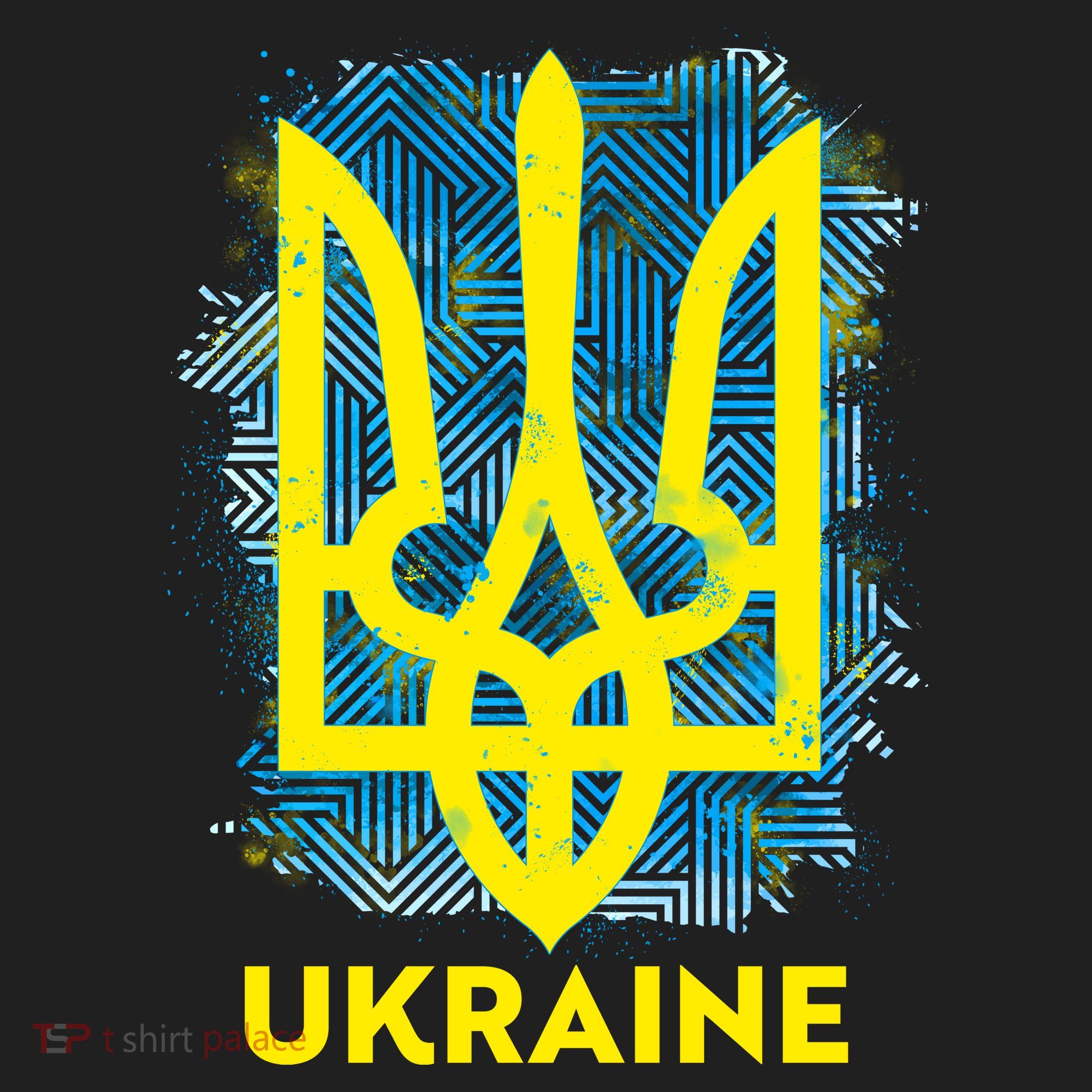 Painted Distressed Pattern Ukraine Coat Of Arms Flag Women's Sweatshirt
