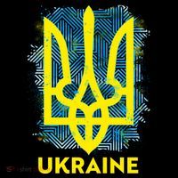 Painted Distressed Pattern Ukraine Coat Of Arms Flag Bucket Hat thumb 4