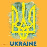 Painted Distressed Pattern Ukraine Coat Of Arms Flag Hat thumb 2