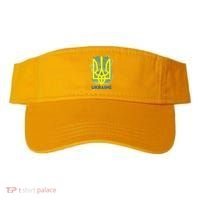 Painted Distressed Pattern Ukraine Coat Of Arms Flag Visor thumb 0