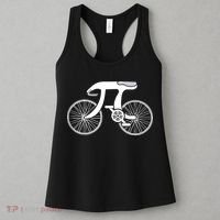 Pi Day Pi Cycle Bicycle Bike Math Symbol 3 14 Cyclist Pun Women's Tank Top thumb 3