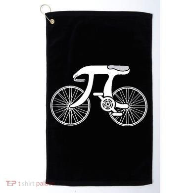 Pi Day Pi Cycle Bicycle Bike Math Symbol 3 14 Cyclist Pun Golf Towel
