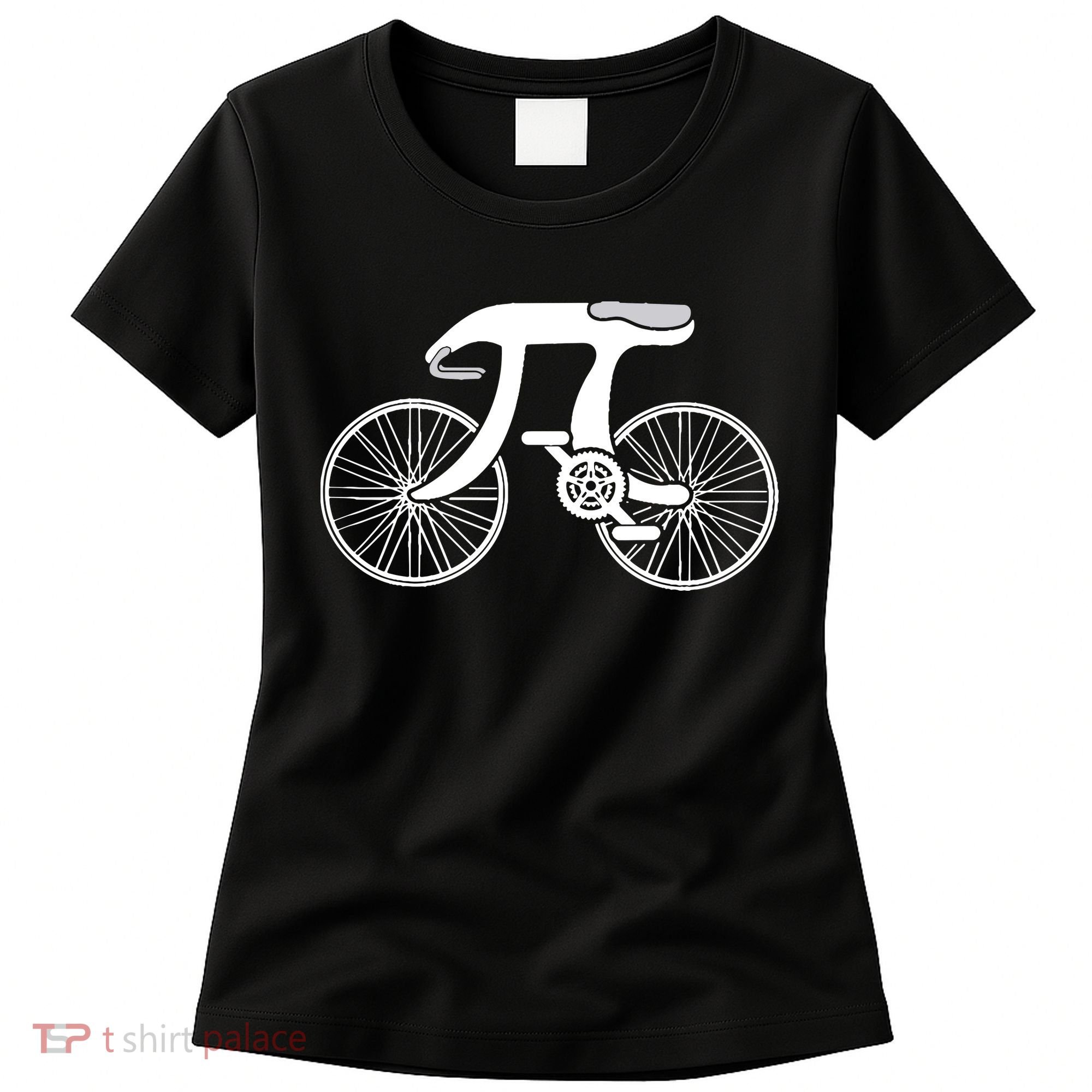 Pi Day Pi Cycle Bicycle Bike Math Symbol 3 14 Cyclist Pun Women's T-Shirt