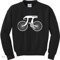 Pi Day Pi Cycle Bicycle Bike Math Symbol 3 14 Cyclist Pun Kids Sweatshirt thumb 0