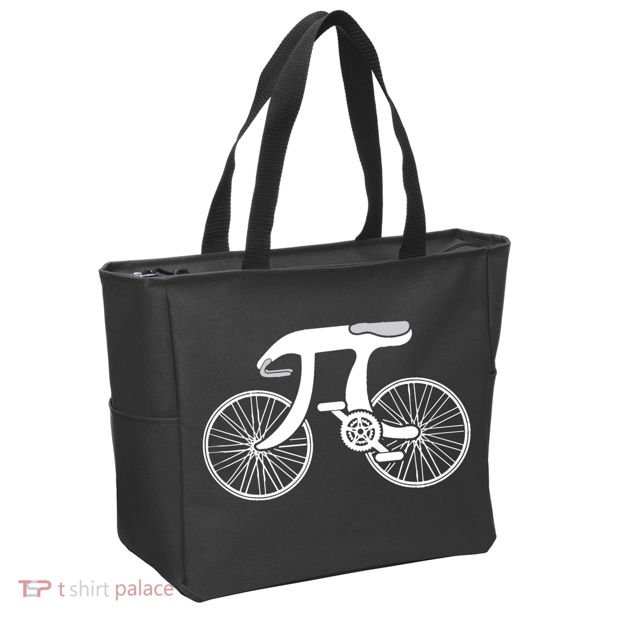 Pi Day Pi Cycle Bicycle Bike Math Symbol 3 14 Cyclist Pun Tote Bag