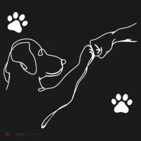 People & Dog Punch Hand Friendship Dog Paw Polo thumb 3