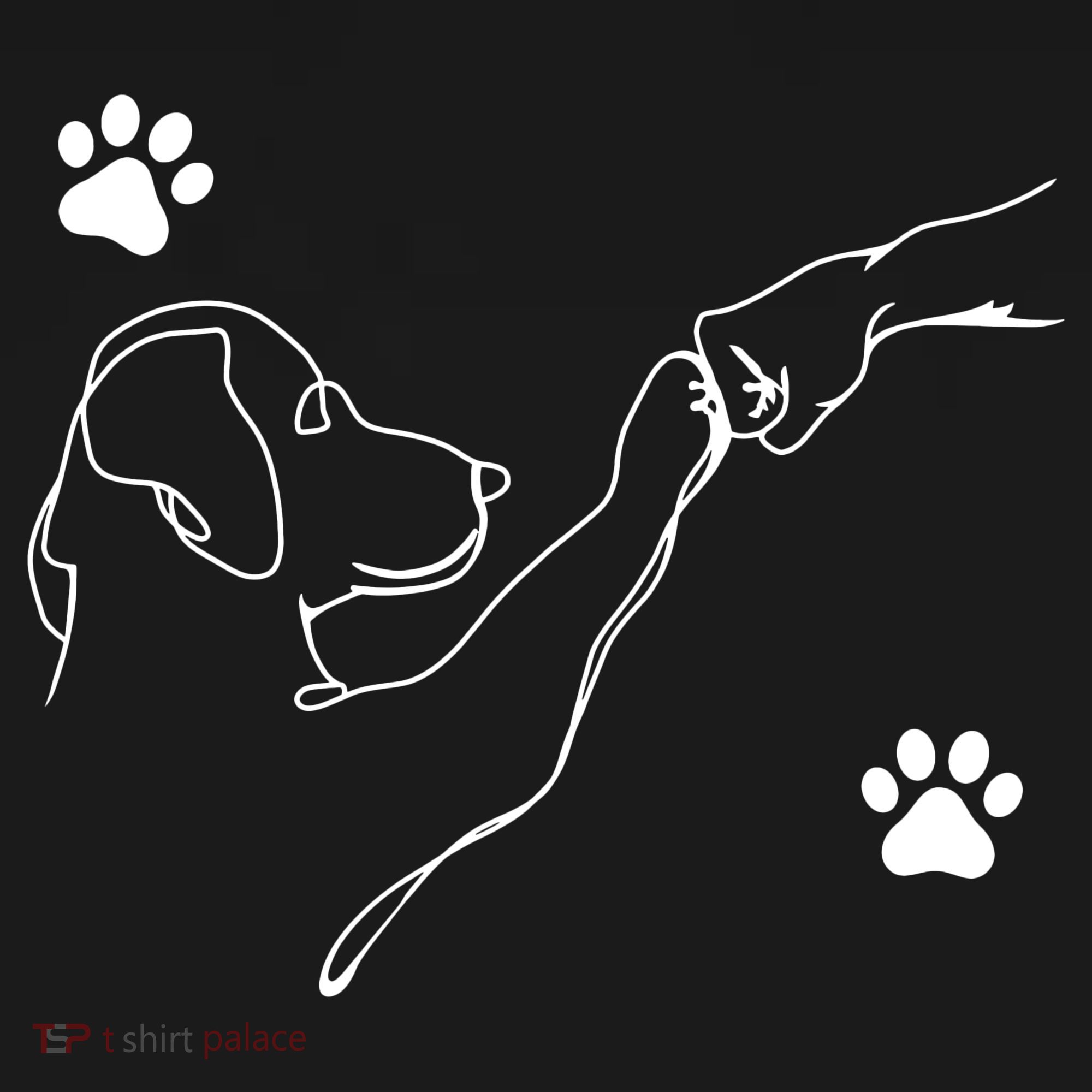 People & Dog Punch Hand Friendship Dog Paw Polo