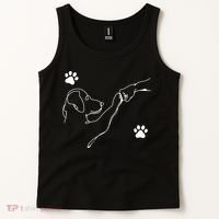 People & Dog Punch Hand Friendship Dog Paw Tank Top thumb 2