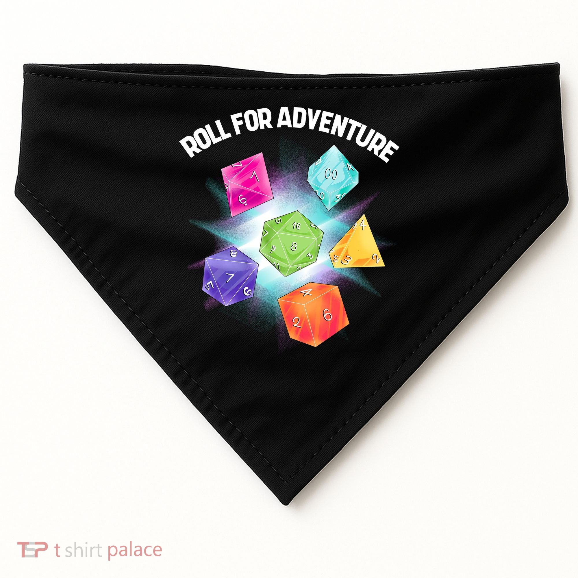 Polyhedral Dice USA-Made Doggie Bandana