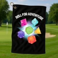 Polyhedral Dice Golf Towel thumb 1